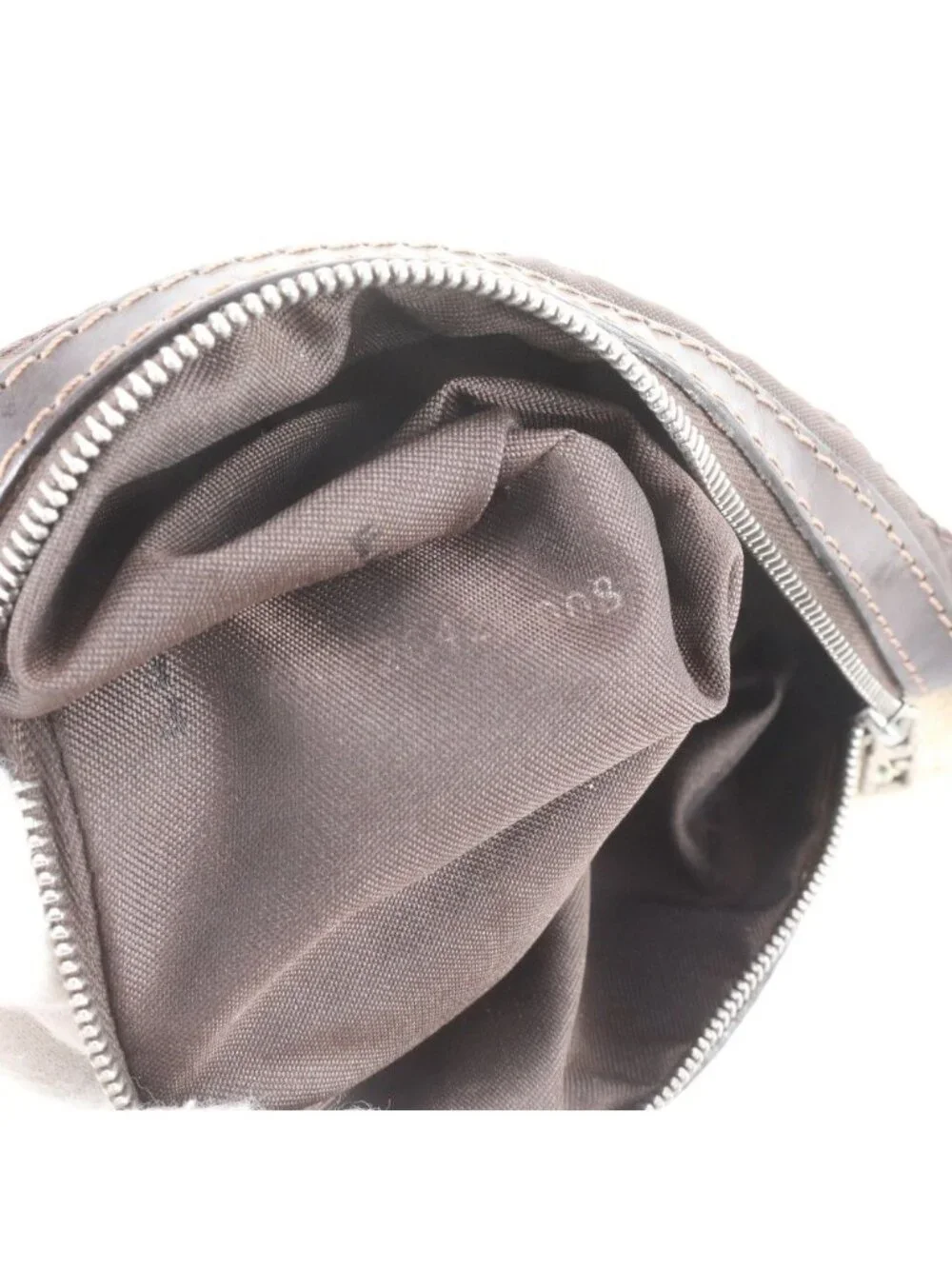 Fendi Zucca Mamma Bucket FF Leather Shoulder Bag